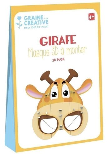 Diy - masque 3d en carton mousse girafe 2