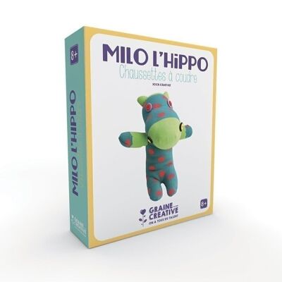 Diy - kit a coudre chaussette hippo