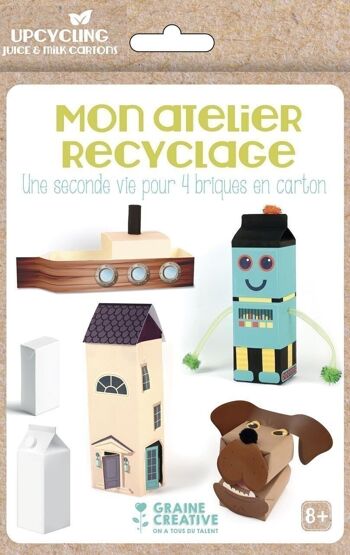 Diy - kit mon atelier recyclage - brique en carton 4