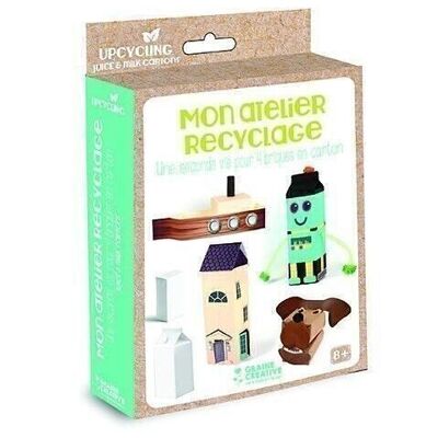 Diy - kit mon atelier recyclage - brique en carton