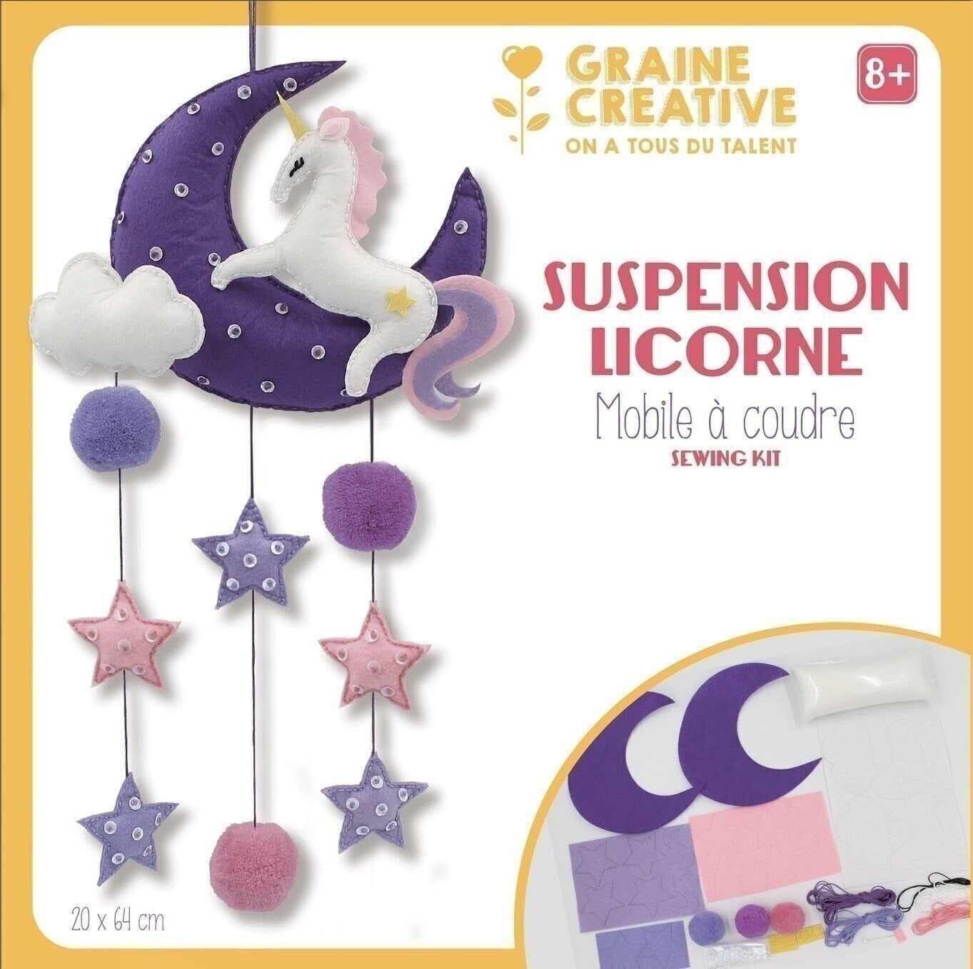 DIY - MOBILE SEWING KIT UNICORN SUSPENSION