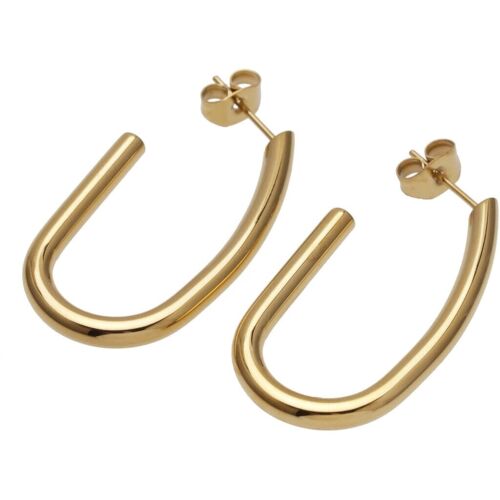 JAEDA Earrings - Chain Ball - One Size - Stainless Steel