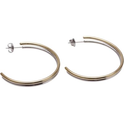 AGATA Earrings - Double Hope - One Size - Stainless Steel