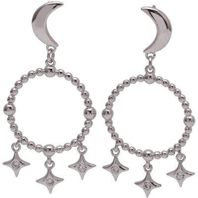 VEGA Earrings - Moon & Stars Gold - One Size - Gold