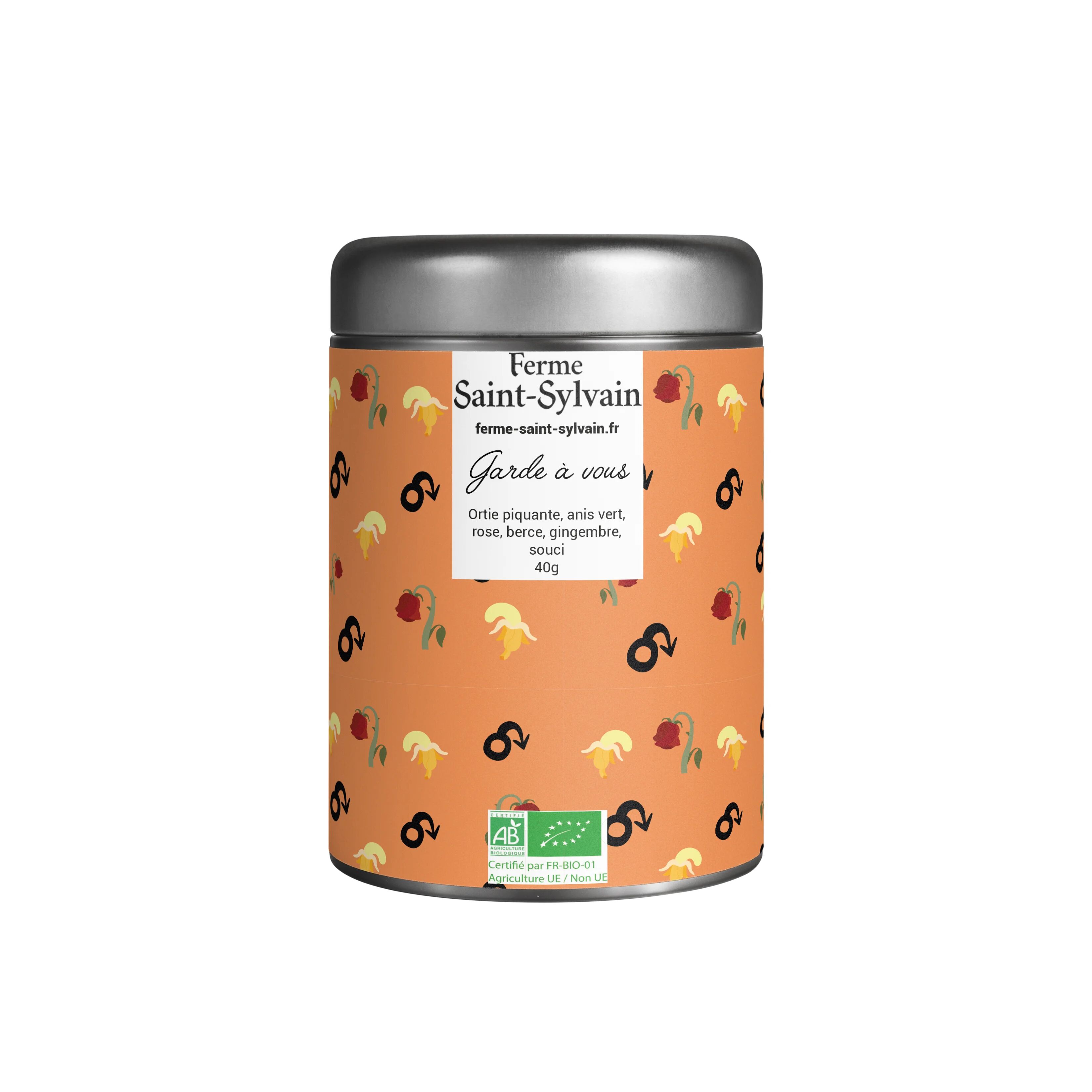 Garde à vous 40g - ORGANIC herbal tea of nettle, anise, hogweed, ginger and rose