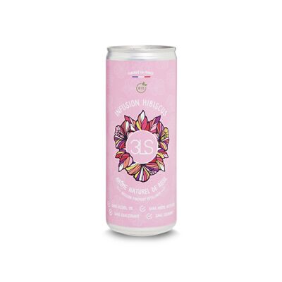 Finely sparkling drink Hibiscus & organic rose 25 cl