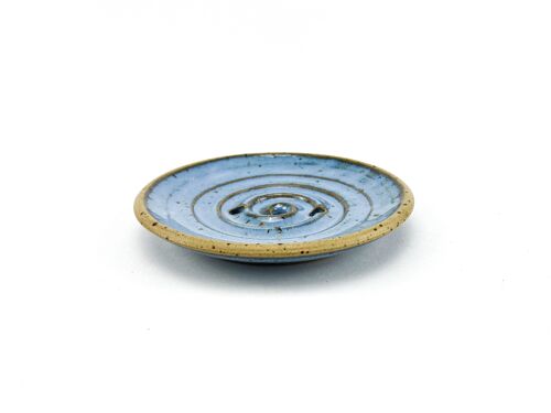 Keramik Seifenschale rund Blau