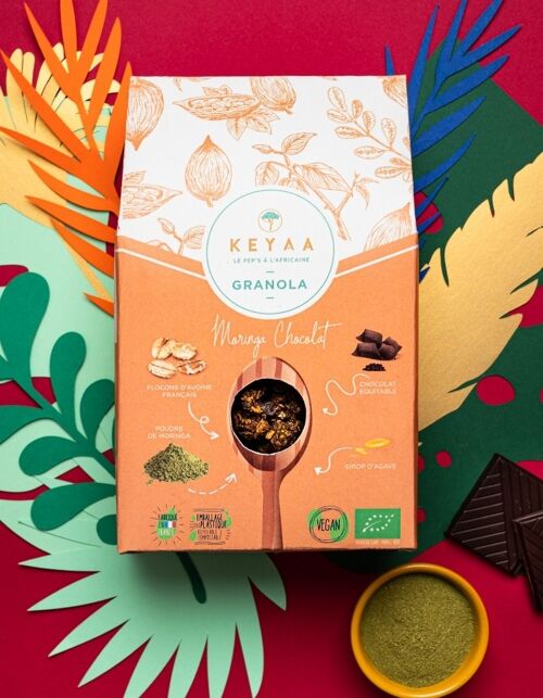 Granola Moringa Chocolat, le plaisir gourmand