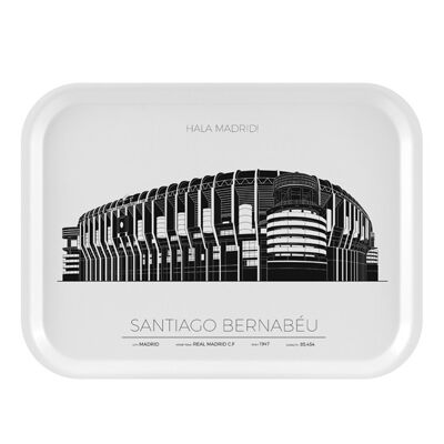 Bricka Bernabeu Stadion - Madrid - Spanien - 27x20-Cm