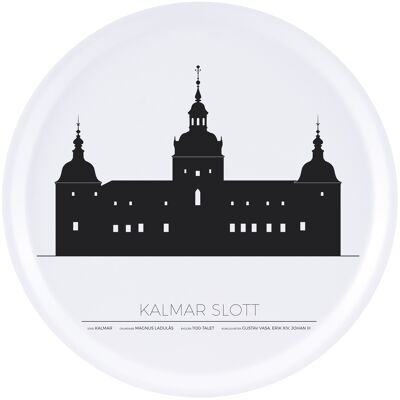 Tablett Schloss Kalmar rund 38 cm - Kalmar