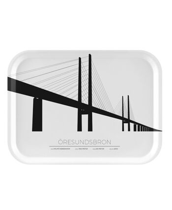 Plateau Öresund Bridge 27x20 Cm - Malmö / Copenhague