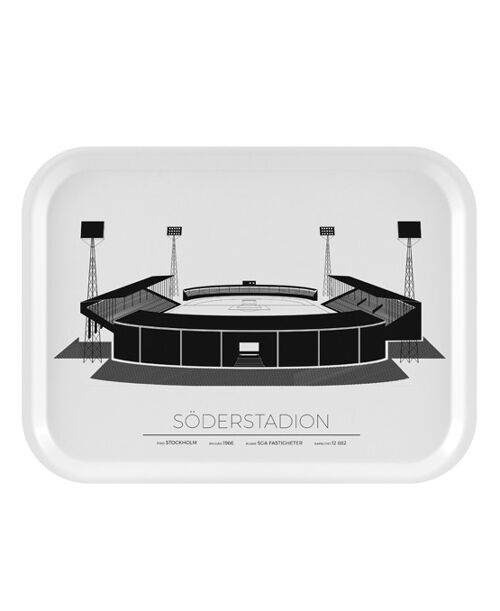 Bricka Söderstadion - 27x20 Cm- Stockholm