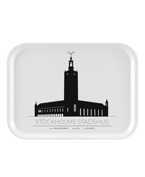 Bricka Stockholms Stadshus 27x20 Cm - Stockholm