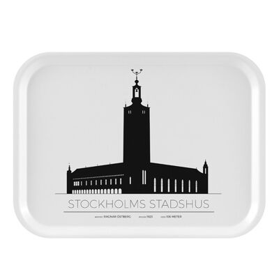 Bricka Stockholms Stadshus 27x20 Cm - Stockholm
