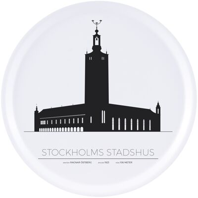 Bricka Stockholms Stadshus 38cm - Stockholm