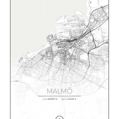 Mapa de entradas de Malmö