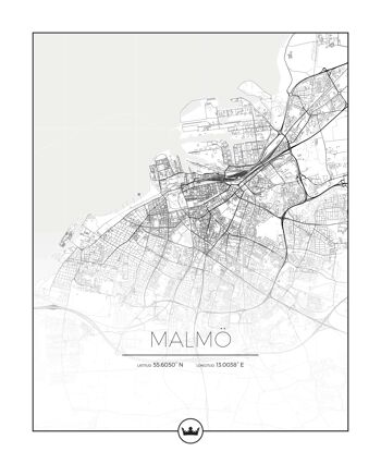 Entrées cartographiques de Malmö