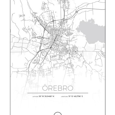 Elementos del mapa sobre Örebro