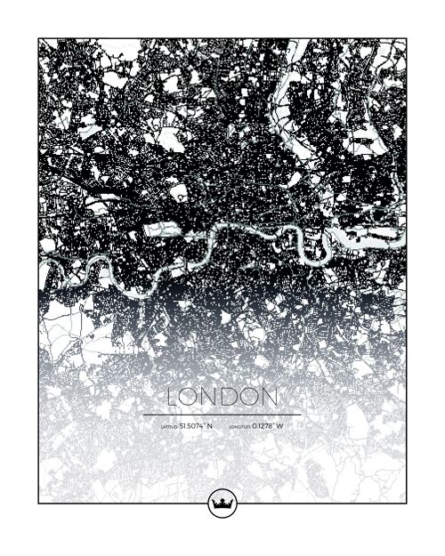 Kartposters över London