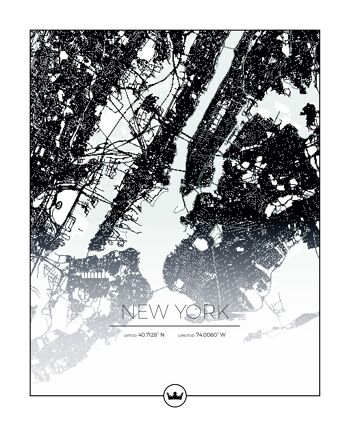 Affiches cartographiques de New York