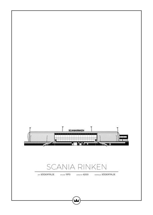 Poster av Scaniarinken - Södertälje