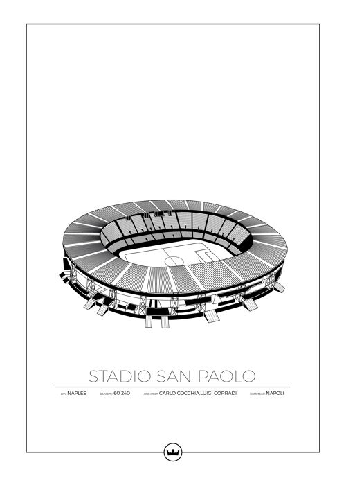 Poster av Stadio San Paolo - Napoli