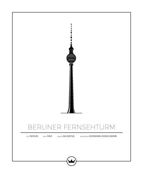 Posters av Berliner Fernsehturm