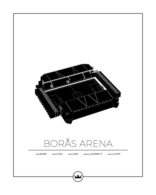 Posters Av Borås Arena - Norrby If - Borås