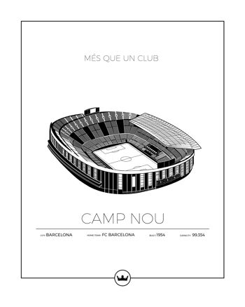 Affiches du Camp Nou - Barcelone