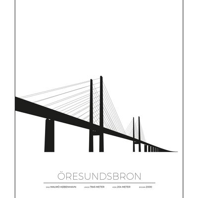 Affiches Du Pont De L'Oresund - Malmö / Copenhague