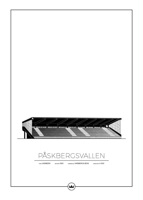 Posters Av Påskbergsvallen - Varberg Bois FC