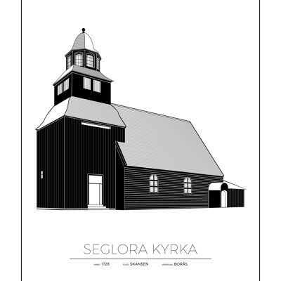 Posters av Seglora Kyrka - Skansen - Stockholm