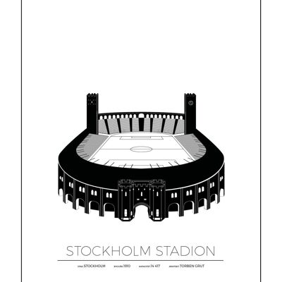 Poster Dello Stadio Di Stoccolma - Stoccolma