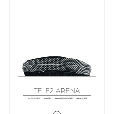 Plakate von Tele2 Arena - Djurgården - Johanneshov