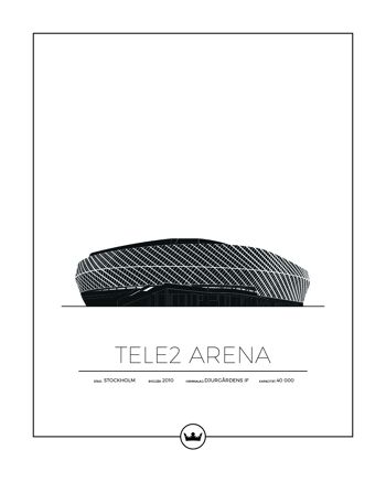 Affiches par Tele2 Arena - Djurgården - Johanneshov