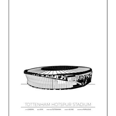 Plakate des Tottenham-Hotspur-Stadions