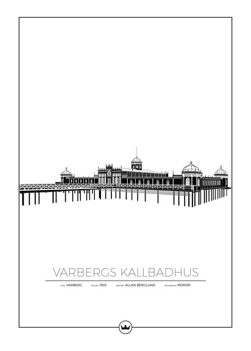 Posters Av Varberg Kallbadhus - Varberg