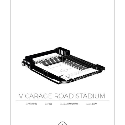 Posters av Vicarage Road - Watford