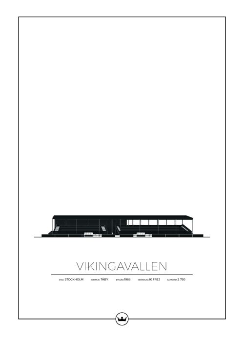 Posters Av Vikingavallen - Ik Frej - Täby - Stockholm