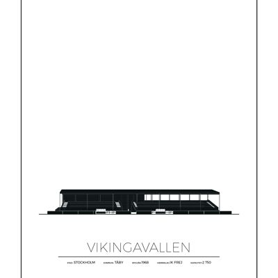 Posters Av Vikingavallen - Ik Frej - Täby - Stockholm