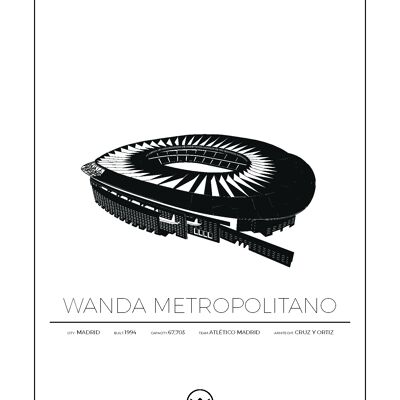 Poster di Wanda Metropolitano - Atlético Madrid