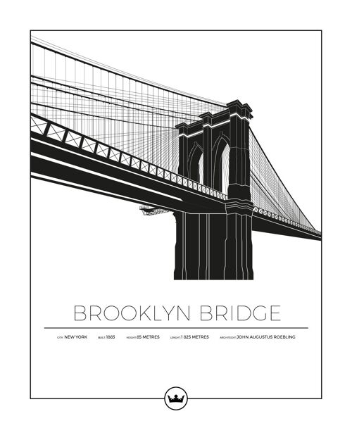 Posters Av Brooklyn Bridge - New York