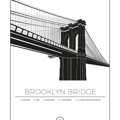 Posters Av Brooklyn Bridge - New York