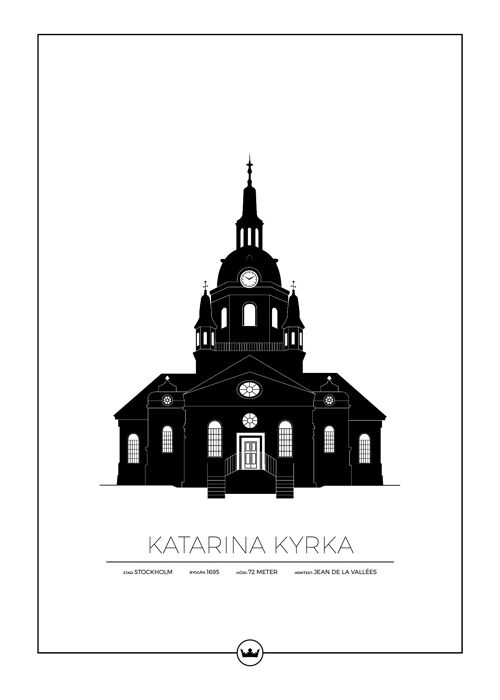 Posters Av Katarina Kyrka - Stockholm