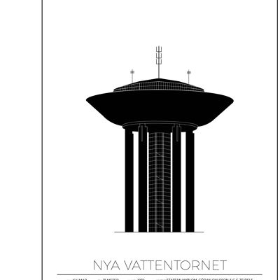 Plakate von New Water Tower - Kalmar