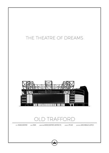 Affiches Old Trafford - Manchester United