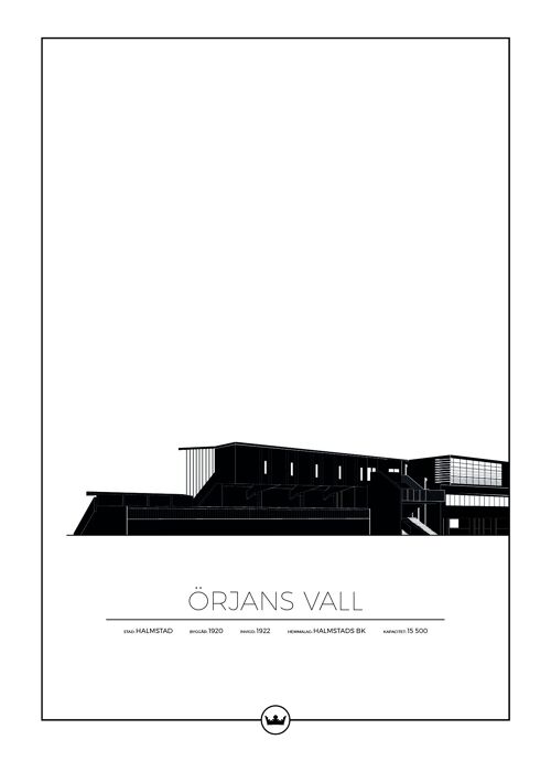 Posters Av Örjans Vall - Halmstad BK