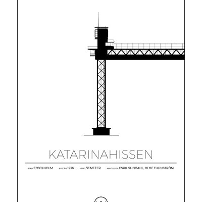 Poster von Poster von Katarinahissen - Stockholm