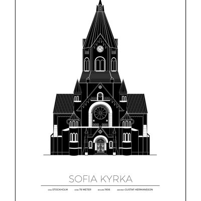Affiches de l'église de Sofia - Stockholm