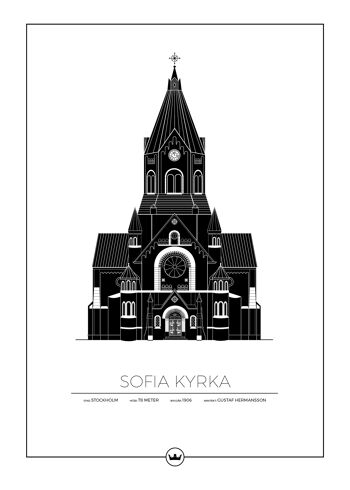 Affiches de l'église de Sofia - Stockholm